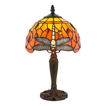 Endon 64091 - Lampada da tavolo Tiffany DRAGONFLY 1xE14/40W/230V Ø 20 cm