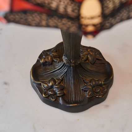 Endon 64091 - Lampada da tavolo Tiffany DRAGONFLY 1xE14/40W/230V Ø 20 cm