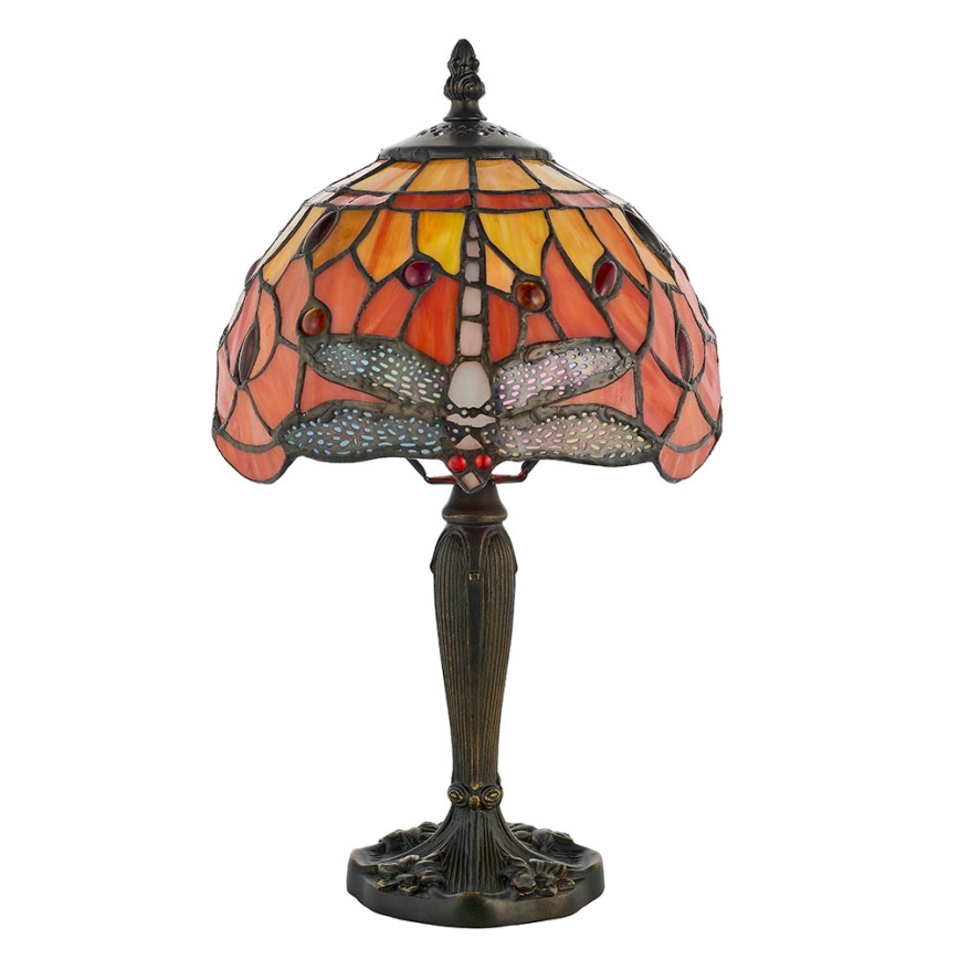 Endon 64091 - Lampada da tavolo Tiffany DRAGONFLY 1xE14/7W/230V Ø 20 cm