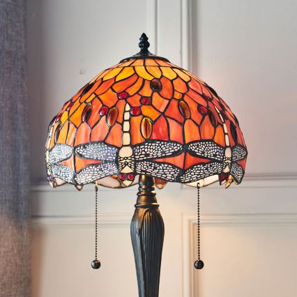 Endon 64092 - Lampada da tavolo DRAGONFLY 2xE27/60W/230V Ø 30 cm