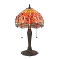Endon 64092 - Lampada da tavolo Tiffany DRAGONFLY 2xE27/60W/230V Ø 30 cm