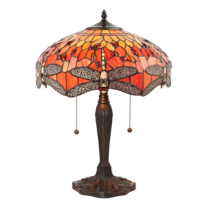 Endon 64093 - Lampada da tavolo DRAGONFLY 2xE27/60W/230V Ø 41 cm