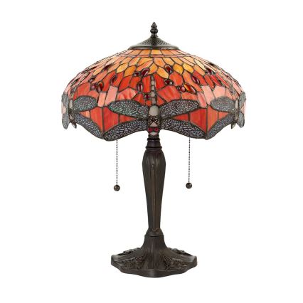 Endon 64093 - Lampada da tavolo DRAGONFLY 2xE27/60W/230V Ø 41 cm