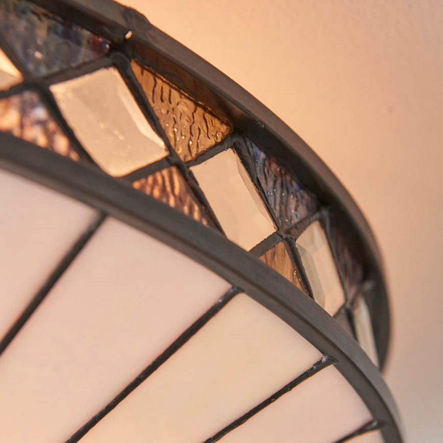 Endon 64145 - Plafoniera Tiffany FARGO 2xE27/60W/230V Ø 41,5 cm