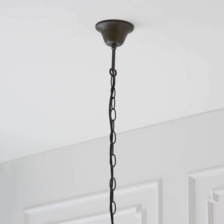 Endon 64147 - Lampadario a sospensione con catena FARGO 1xE27/60W/230V diametro 50 cm
