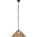 Endon 64162 - Lampadario a catena Tiffany HECTOR 1xE27/60W/230V Ø 40 cm