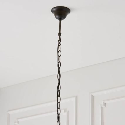 Endon 64162 - Lampadario a sospensione con catena HECTOR 1xE27/60W/230V diametro 40 cm