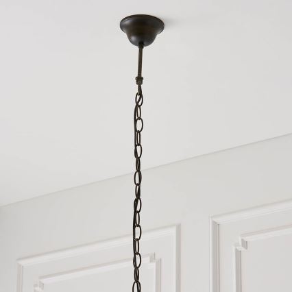 Endon 64176 - Lampadario a catena Tiffany HUTCHINSON 1xE27/60W/230V Ø 40 cm