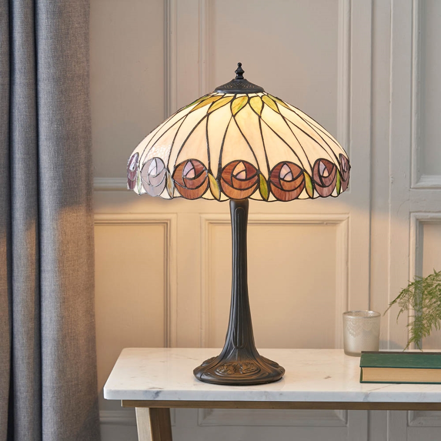 Endon 64177 - Lampada da tavolo HUTCHINSON 1xE27/60W/230V diametro 40 cm