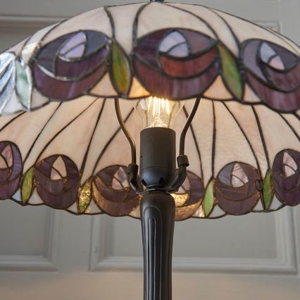 Endon 64177 - Lampada da tavolo HUTCHINSON 1xE27/60W/230V diametro 40 cm
