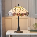 Endon 64177 - Lampada da tavolo Tiffany HUTCHINSON 1xE27/60W/230V Ø 40 cm