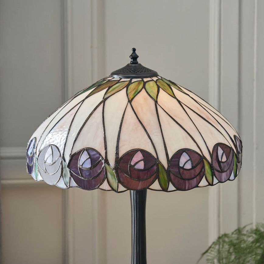 Endon 64177 - Lampada da tavolo Tiffany HUTCHINSON 1xE27/60W/230V Ø 40 cm