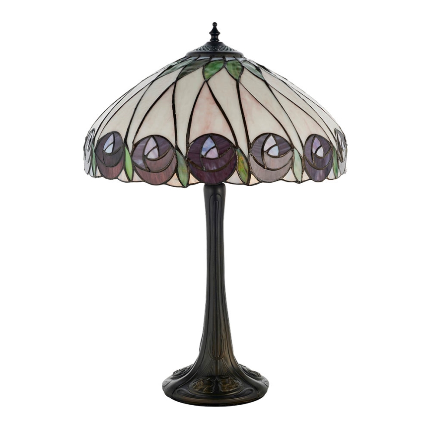 Endon 64177 - Lampada da tavolo Tiffany HUTCHINSON 1xE27/60W/230V Ø 40 cm