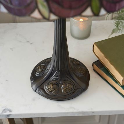 Endon 64177 - Lampada da tavolo Tiffany HUTCHINSON 1xE27/60W/230V Ø 40 cm