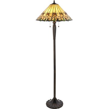 Endon 64192 - Lampada da terra JAMELIA 2xE27/60W/230V Ø 50 cm