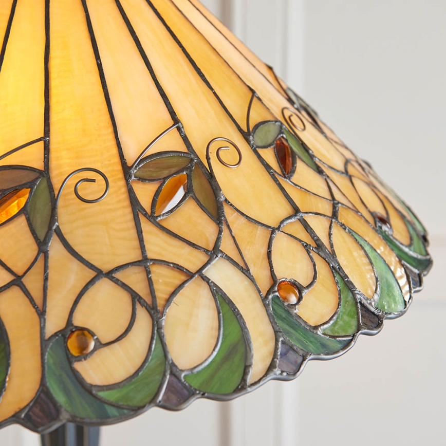 Endon 64192 - Lampada da terra JAMELIA 2xE27/60W/230V Ø 50 cm