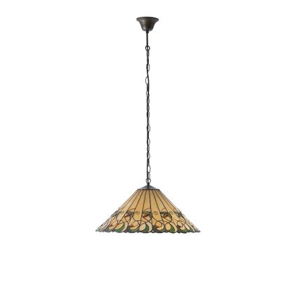 Endon 64194 - Lampadario a sospensione con catena JAMELIA 3xE27/60W/230V diametro 50 cm