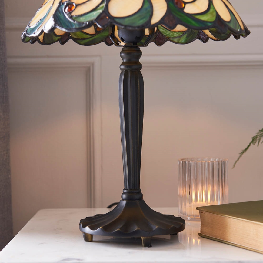 Endon 64195 - Lampada da tavolo JAMELIA 1xE27/60W/230V Ø 31 cm