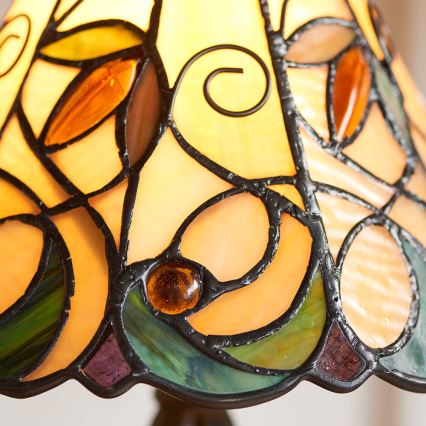 Endon 64196 - Lampada da tavolo Tiffany JAMELIA 1xE14/40W/230V Ø 20 cm