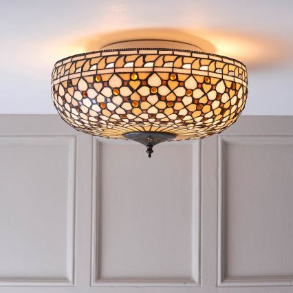 Endon 64276 - Plafoniera MILLE FEUX 2xE27/60W/230V diametro 45 cm