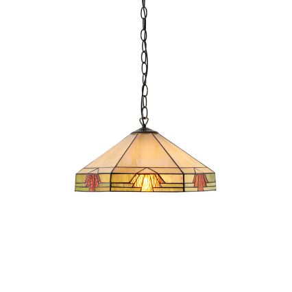 Endon 64285 - Lampadario a sospensione con catena NEVADA 1xE27/60W/230V diametro 35 cm