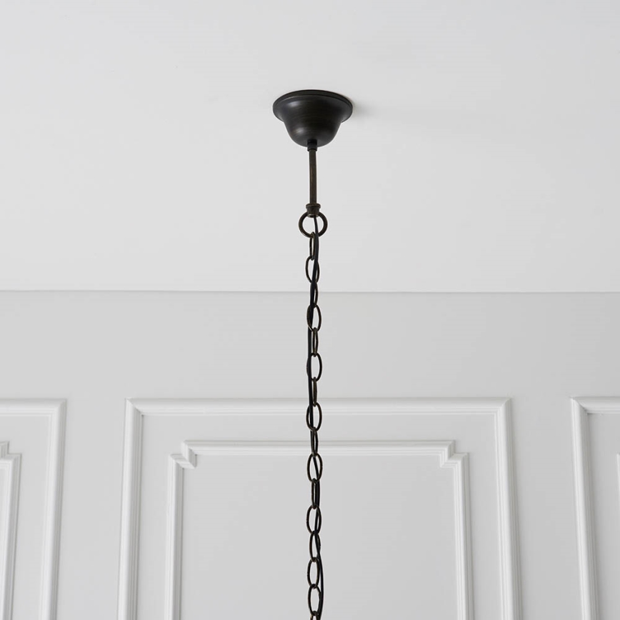 Endon 64285 - Lampadario a sospensione con catena NEVADA 1xE27/60W/230V diametro 35 cm