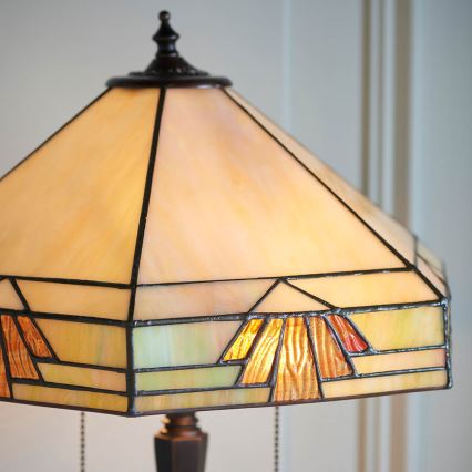 Endon 64286 - Lampada da tavolo NEVADA 2xE27/60W/230V diametro 40 cm