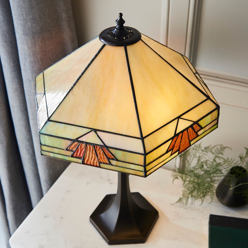 Endon 64286 - Lampada da tavolo NEVADA 2xE27/60W/230V diametro 40 cm