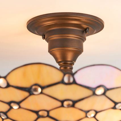 Endon 64300 - Lampadario a plafone PEARL 3xE27/60W/230V diametro 37 cm