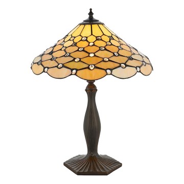 Endon 64301 - Lampada da tavolo Tiffany PEARL 1xE27/60W/230V, diametro 37 cm