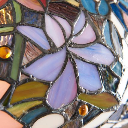 Endon 64323 - Lampada da terra Tiffany SULLIVAN 2xE27/60W/230V diam. 56 cm