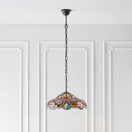Endon 64325 - Lampadario a catena SULLIVAN 1xE27/60W/230V Ø 40 cm