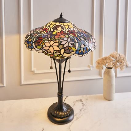 Endon 64326 - Lampada da tavolo SULLIVAN 2xE27/60W/230V diametro 40 cm
