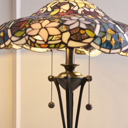 Endon 64326 - Lampada da tavolo SULLIVAN 2xE27/60W/230V diametro 40 cm