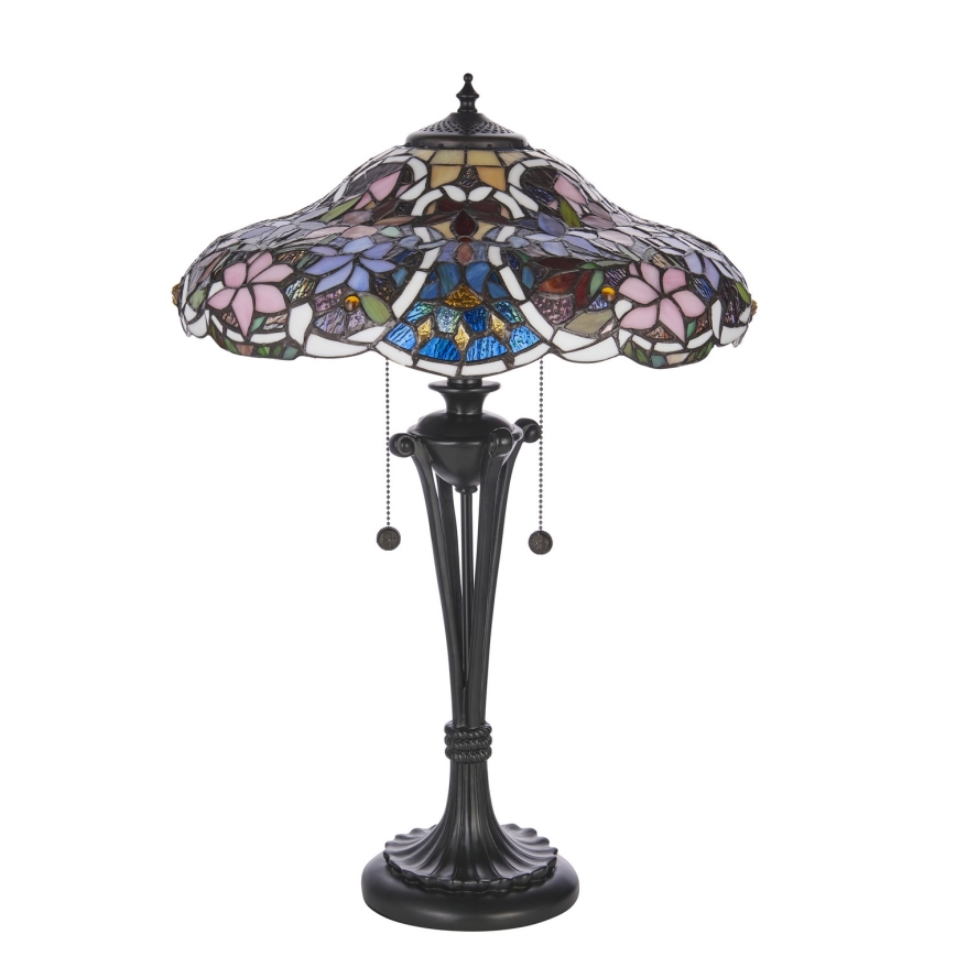 Endon 64326 - Lampada da tavolo Tiffany SULLIVAN 2xE27/60W/230V Ø 40 cm