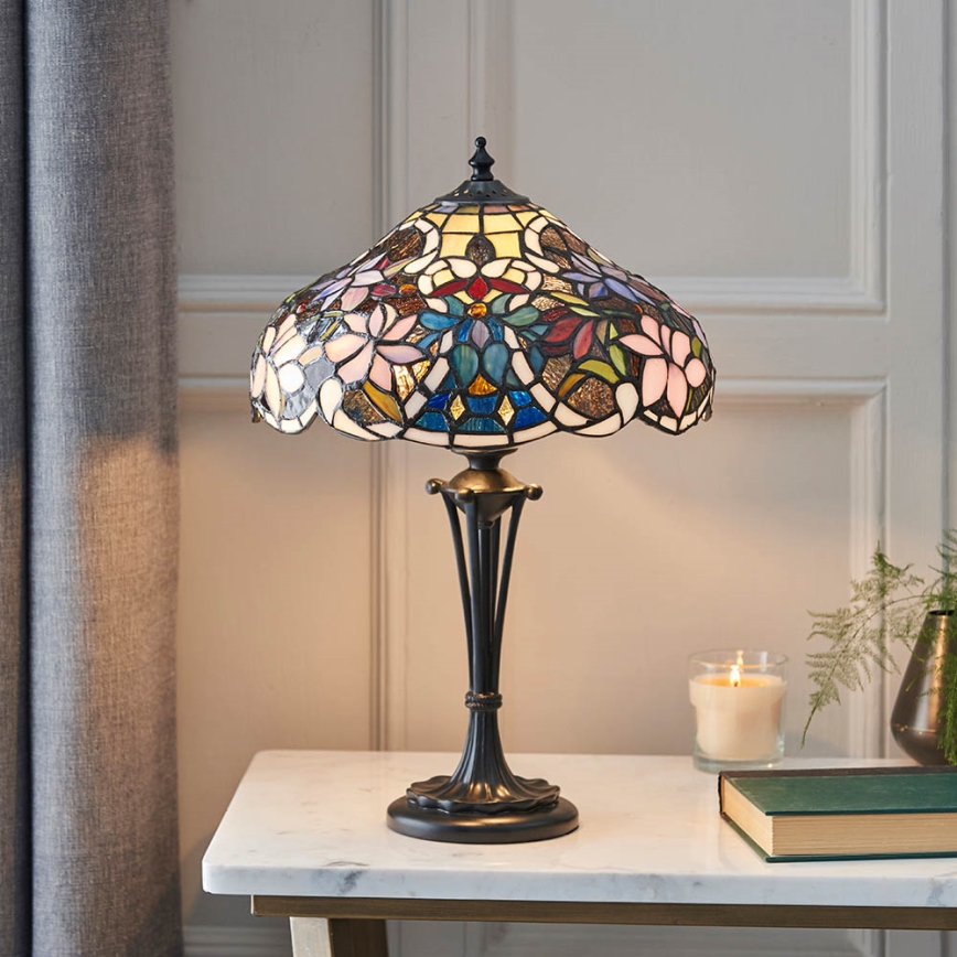 Endon 64327 - Lampada da tavolo SULLIVAN 2xE14/40W/230V diametro 30 cm
