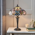 Endon 64327 - Lampada da tavolo Tiffany SULLIVAN 2xE14/40W/230V Ø 30 cm
