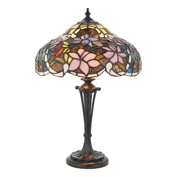 Endon 64327 - Lampada da tavolo Tiffany SULLIVAN 2xE14/40W/230V Ø 30 cm