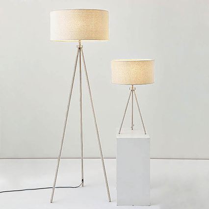 Endon 66986 - Lampada da tavolo TRI 1xE27/40W/230V cromo opaco/crema