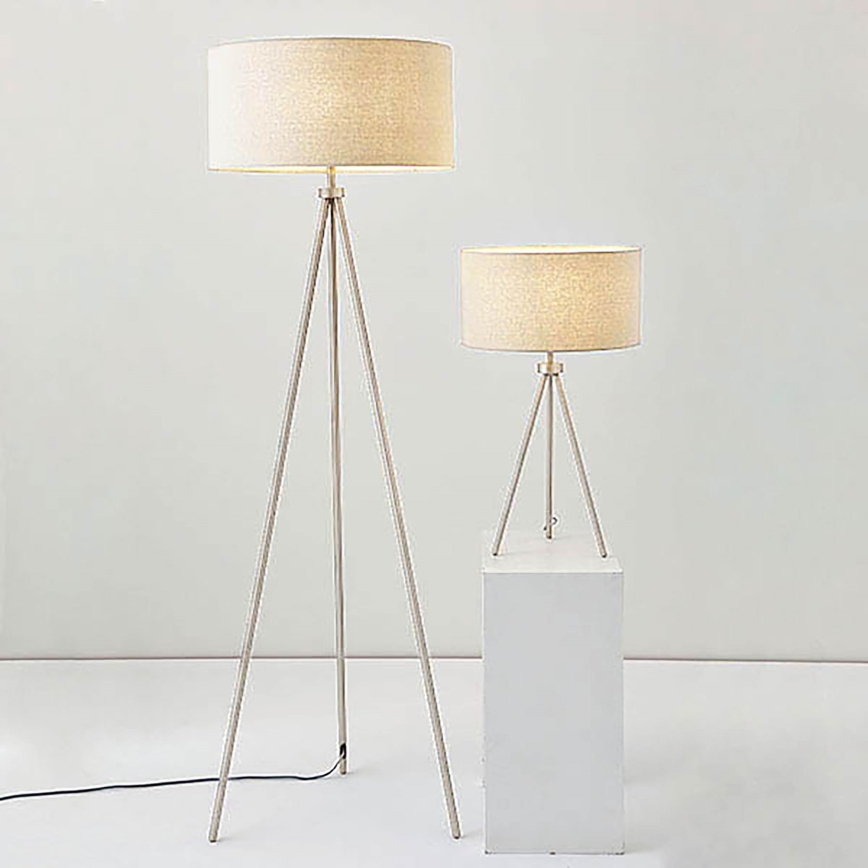 Endon 66986 - Lampada da tavolo TRI 1xE27/40W/230V cromo opaco/crema