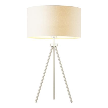 Endon 66986 - Lampada da tavolo TRI 1xE27/40W/230V cromo opaco/crema