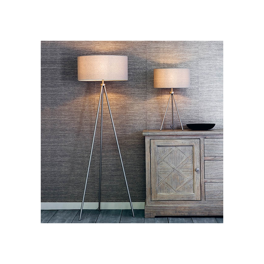 Endon 66987 - Lampada da terra TRI 1xE27/60W/230V beige