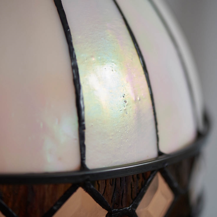 Endon 67045 - Lampadario a catena Tiffany FARGO 1xE27/60W/230V Ø 40 cm