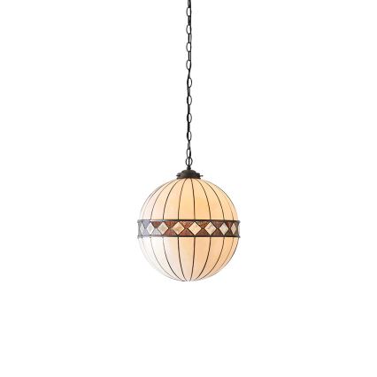 Endon 67045 - Lampadario a sospensione con catena FARGO 1xE27/60W/230V diametro 40 cm