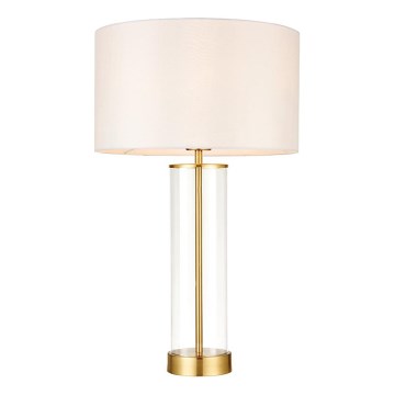 Endon 68802 - Lampada da tavolo dimmerabile con comando touch LESSINA 1xE27/10W/230V Oro/Bianco