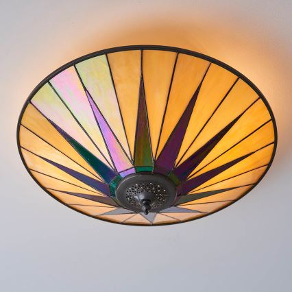 Endon 70240 - Plafoniera DARK STAR 2xE27/40W/230V diametro 49 cm