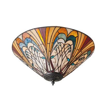 Endon 70241 - Plafoniera Tiffany HECTOR 2xE27/60W/230V Ø 40 cm