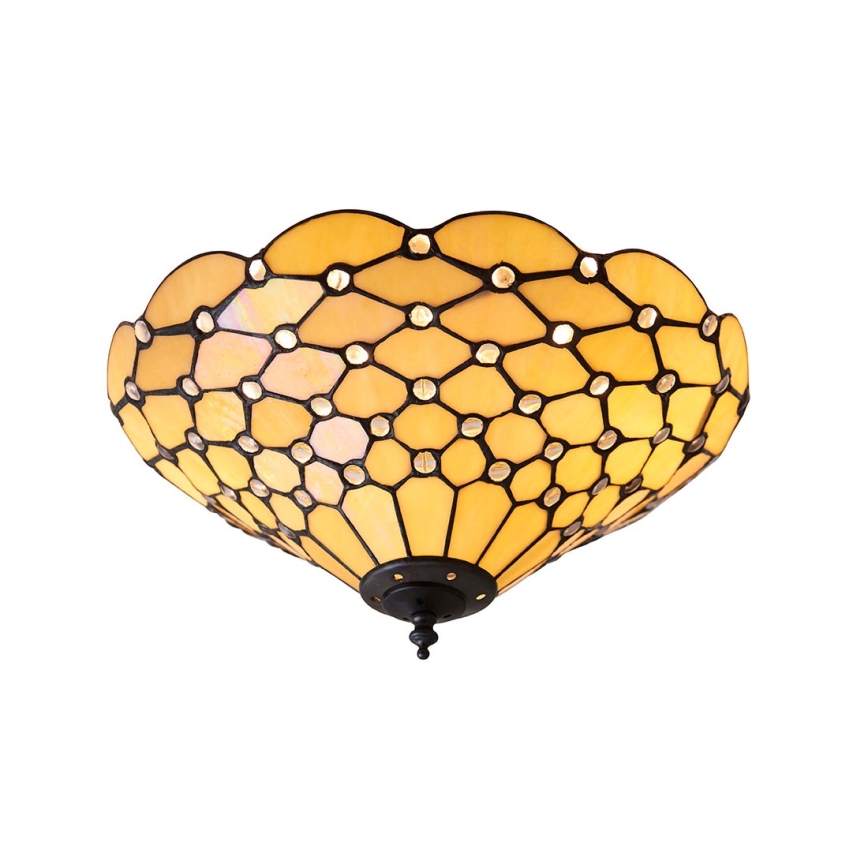 Endon 70242 - Plafoniera PEARL 2xE27/60W/230V diametro 37 cm