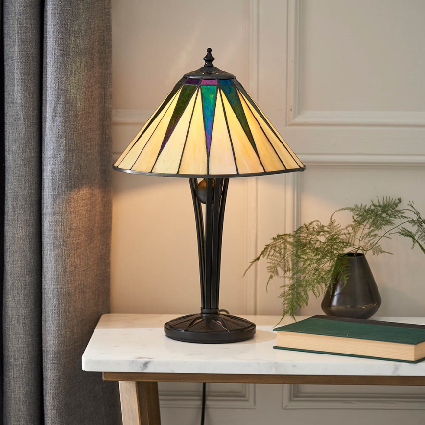 Endon 70367 - Lampada da tavolo DARK STAR 1xE14/40W/230V diametro 30 cm