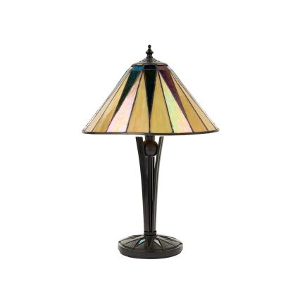 Endon 70367 - Lampada da tavolo Tiffany DARK STAR 1xE14/40W/230V Ø 30 cm